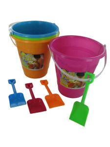 Beach pail with shovel