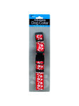 Dog collar with paw print