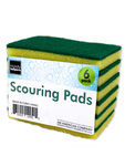 Sponge with scouring pads