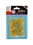 Jumbo brass safety pins