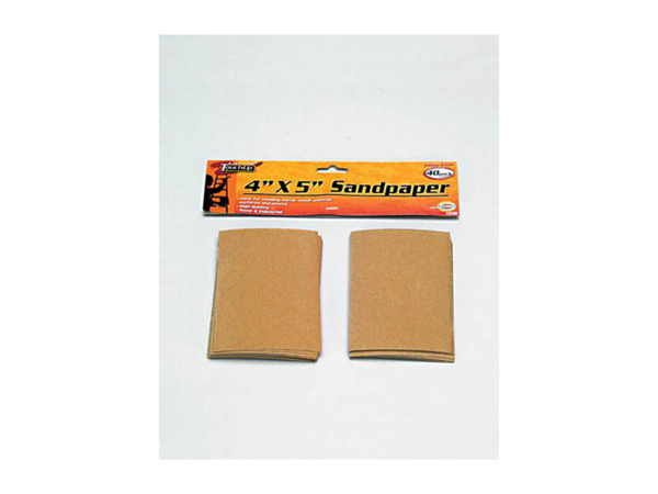 40 pack of 4 inch x 5 inch sandpaper