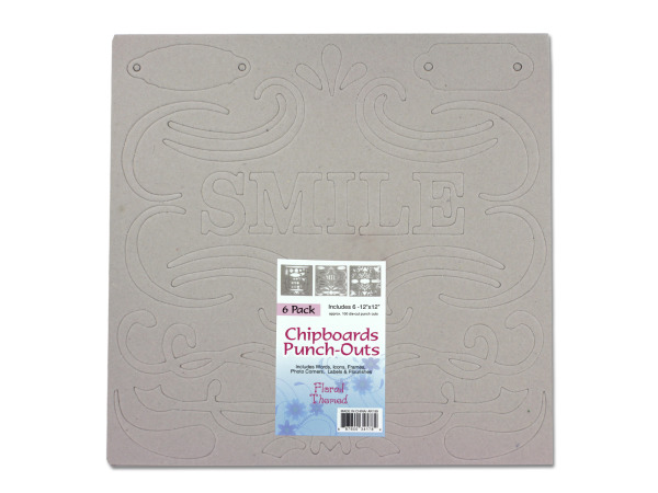 Flourish & Word Chipboards
