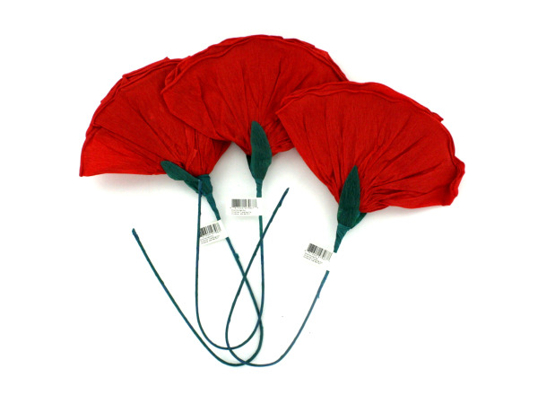 Red Tissue Flowers