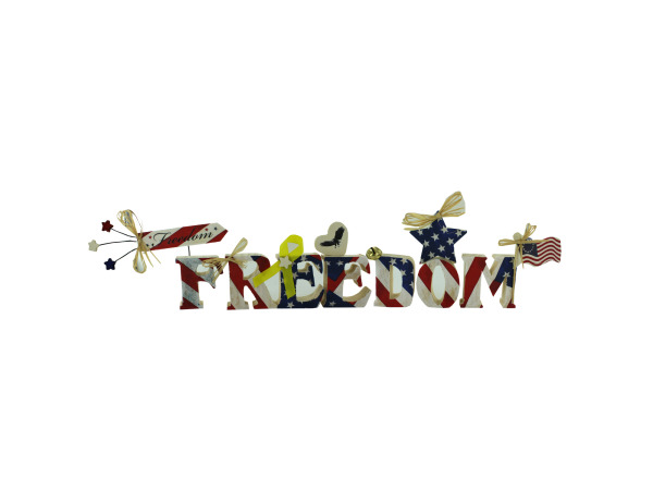 Unfinished Wooden "FREEDOM" Craft Kit