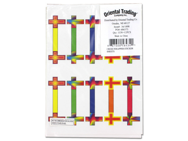 Cross Wrapper Sticker Sheets
