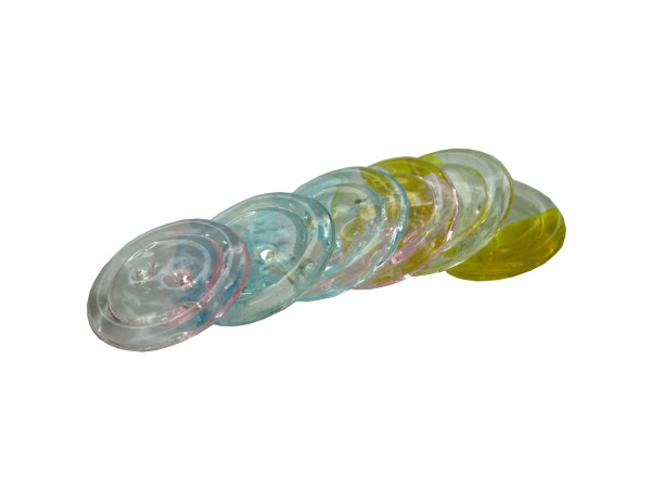 Pastel Button Glass Bead Mix