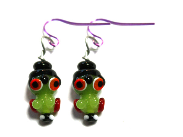 Monster Lampwork Glass Earring Bead Kit