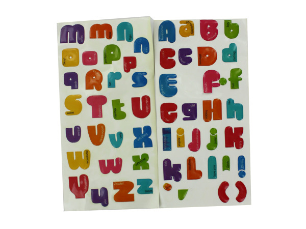 65 Alphabet Phrase Epoxy Stickers