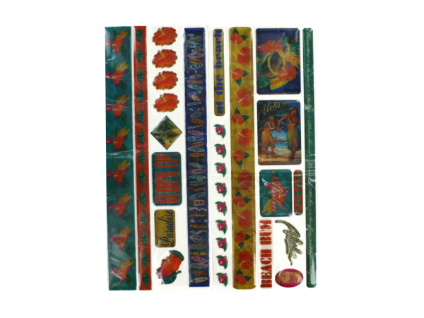 Paradise Epoxy Stickers