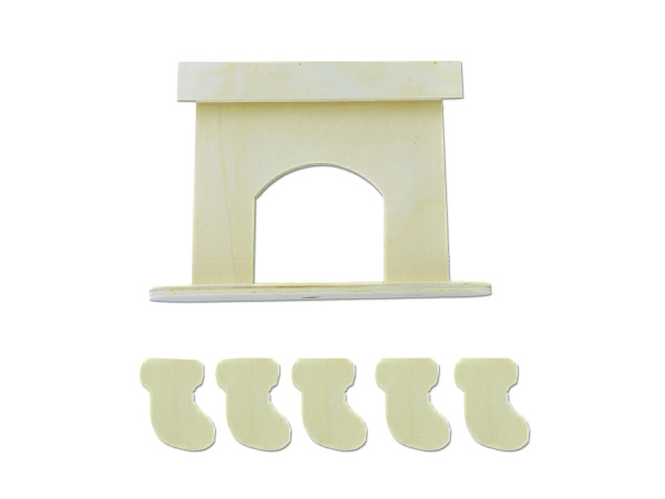 Unfinished Wood Fireplace Decorations