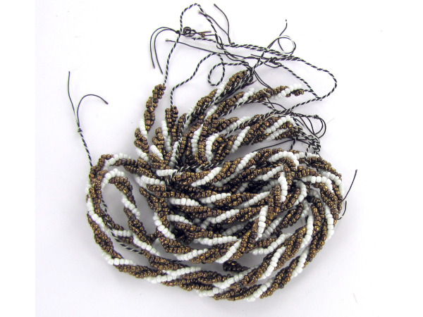 Cpr & Pearlescent Gls Seed Bead Strands
