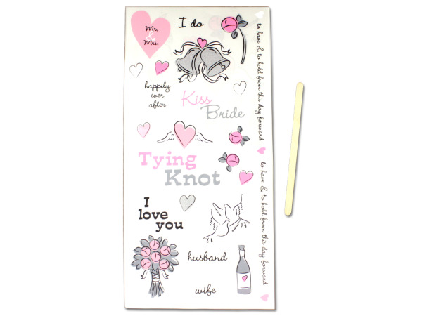 50 Wedding Rub-Ons