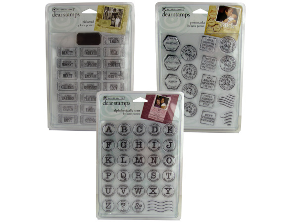 70 Autumn Leaves Tickets Clear Stamps