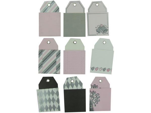 12 Wedding Tags & Pockets