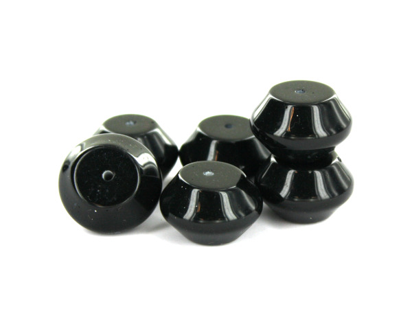 Large Black Resin Beads