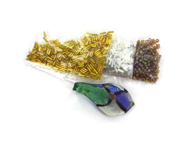 Lavender & Blue Glass Pendant Kit