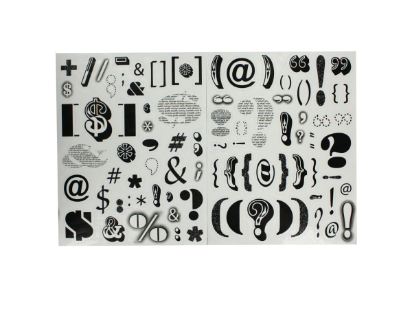 2 Sheets Of Punctuation Stickers
