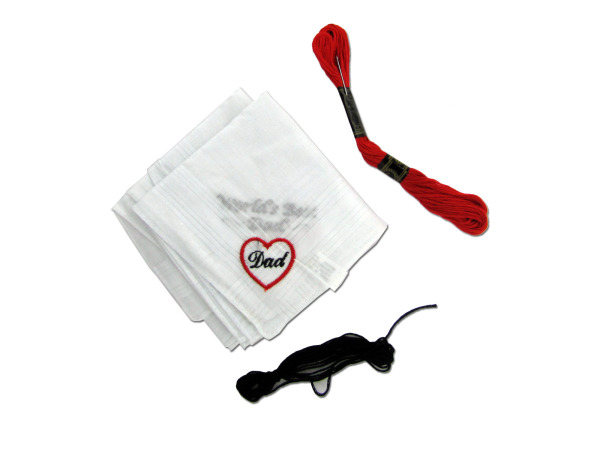 Embroidery Dad Handkerchief Craft Kit