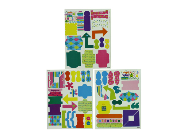 60 It's A Party Cardstock Sticker Accessories