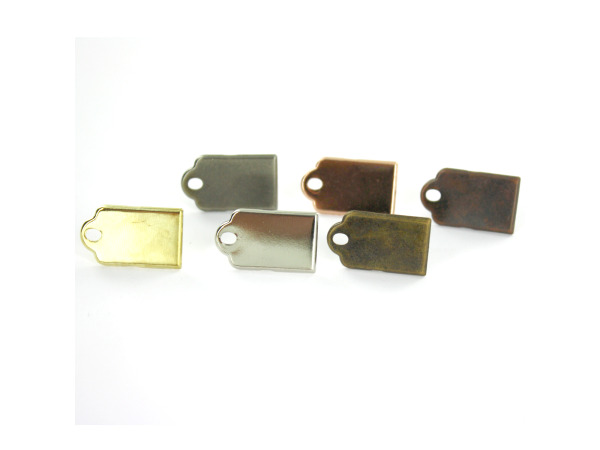 60 Metal Tag Brads