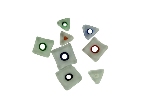23MM Lg. Hole Lamp Work Glass Bead Mix