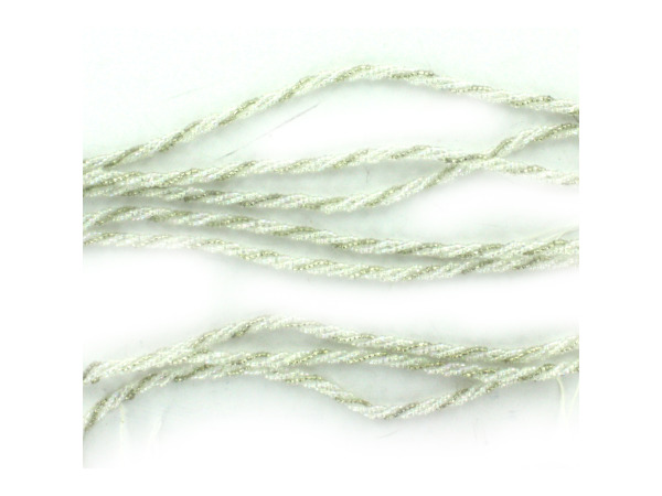 Iridescent & Silver Glass Seed Bead Strands