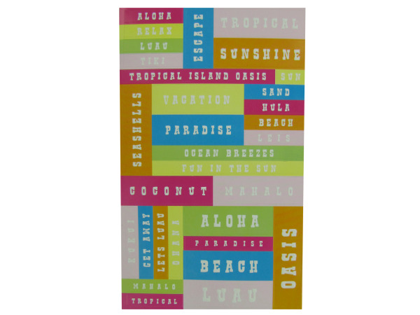 105 Aloha Word Labels