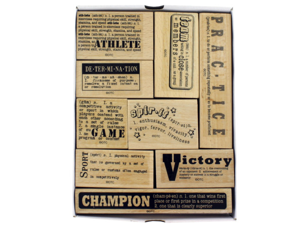 9 Sports Definition Stamps