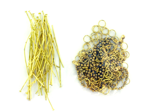 Goldtone Metal Fan Pull Kit