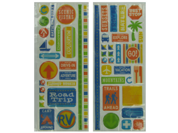 50 Vacation Epoxy Stickers