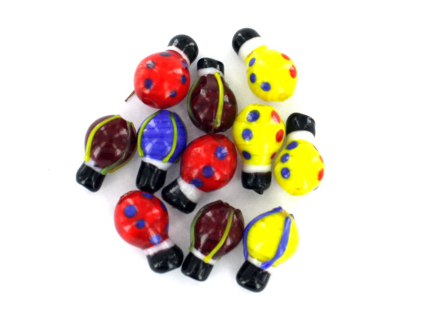 Hot Air Balloon Lampwork Glass Bead Mix