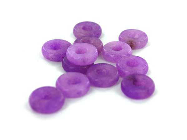 Purple Ring Stone Beads