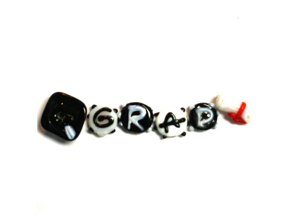 Graduation Lampwork Glass Bead Mix