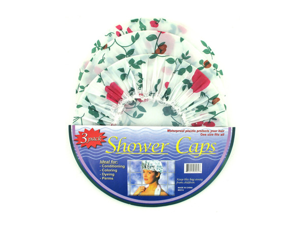 3 Pack shower caps