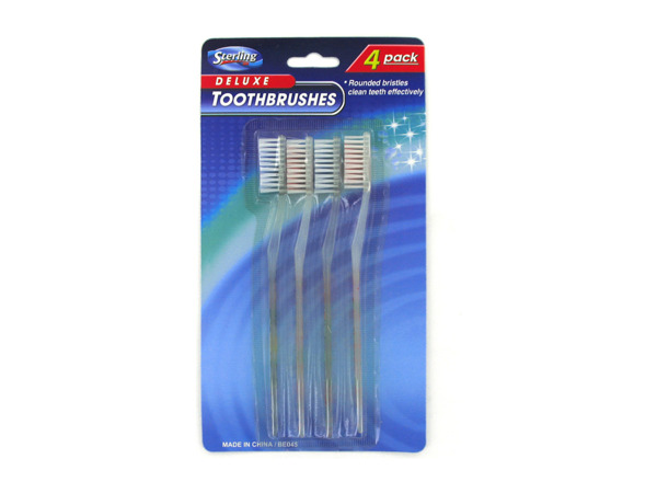 4 Pack toothbrushes