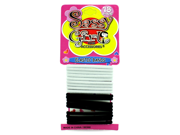 Black and white hair bands