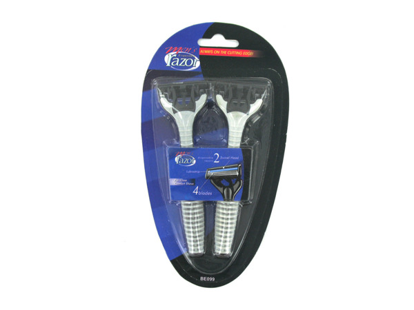 Mens quadruple blade disposable razors
