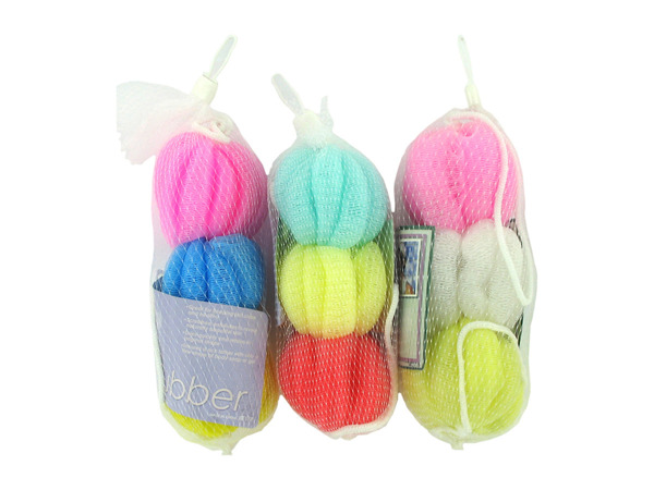 3 Pack body scrubber set