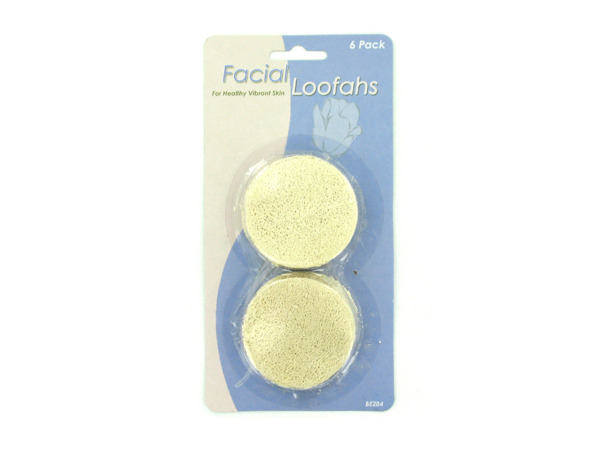 6 Pack facial loofahs