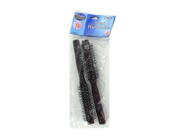 2 pack round hairbrushes