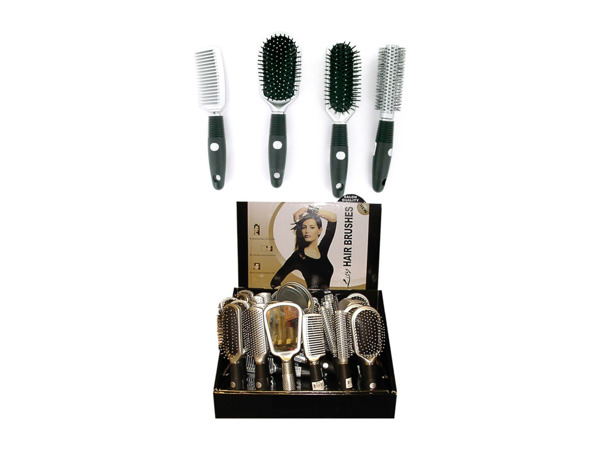 Choice of hairbrush or mirror with black handle