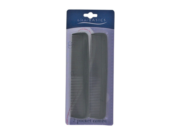 Black pocket comb set