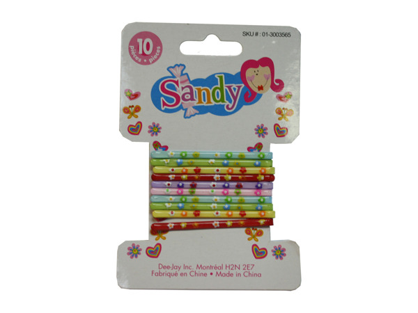 Flower design bobby pins