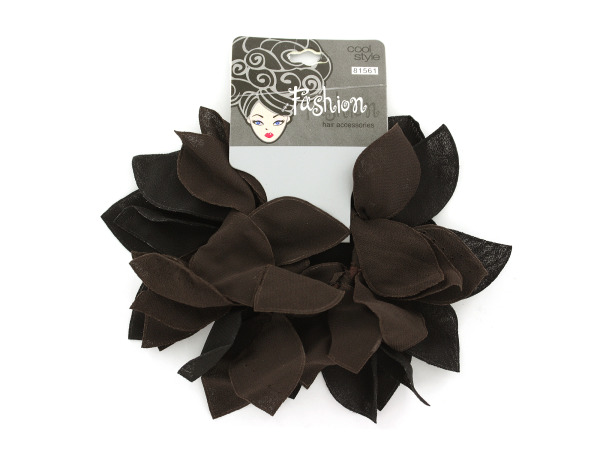 2-pack black and brown hair bands.