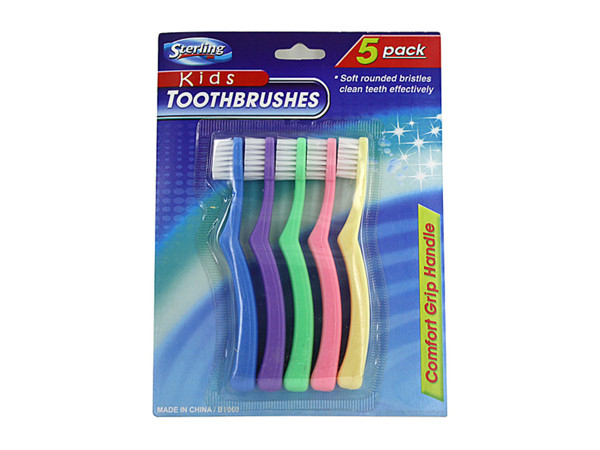 5 pack kids toothbrushes