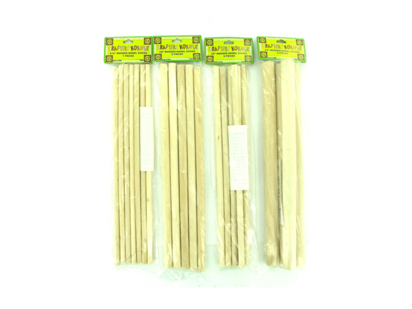 assorted wood dowel sticks (assorted sizes)
