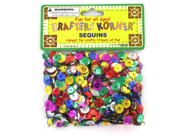 Round colored sequins