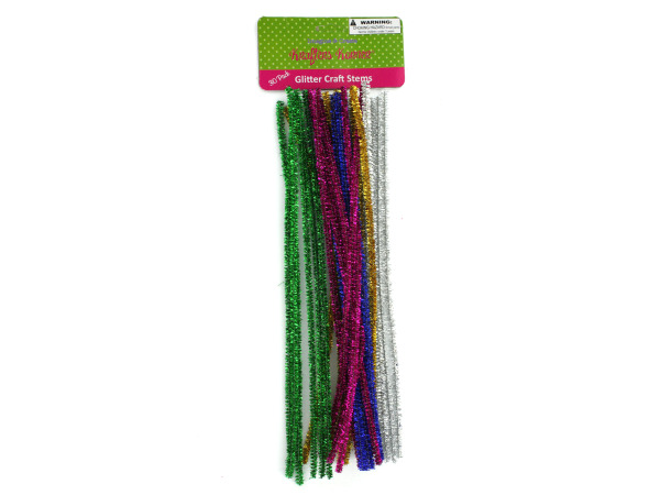 Glitter craft stems
