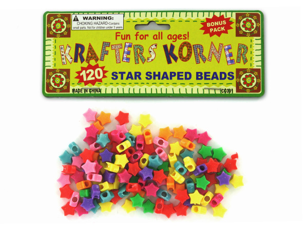 Star shaped crafting beads