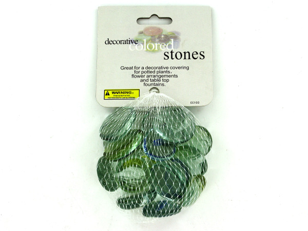 Decorative colored stones